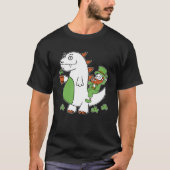 T-shirt Funny St Patrick's Day Shirt Leprechaun Dragon Clo (Devant)