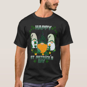 T-shirt Funny St Patrick's Day Three Gnome Shamrock Green