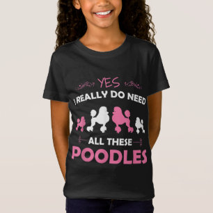 T-Shirt Funny Standard Poodle Amoureux des chiens Puppy Br