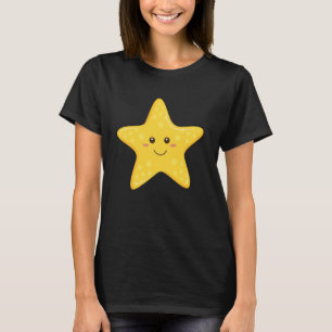 T-shirt Funny Starfish Happy Star for Children Toddlers