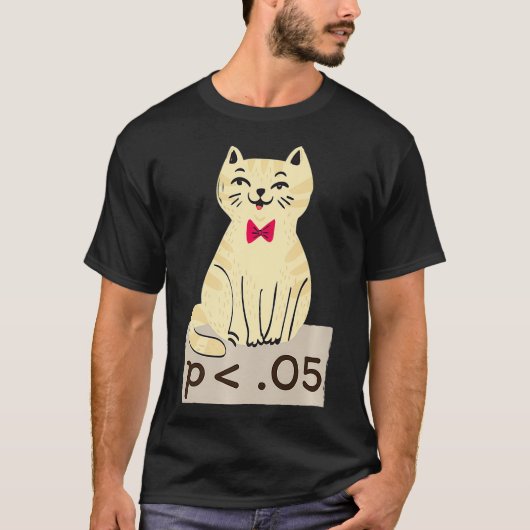 T-shirt Funny Statistics Researcher - Low p value (Devant)