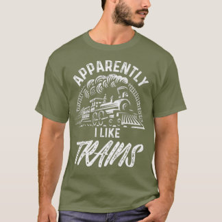 T-shirt Funny Steam Train Lover Toxits For Men Model