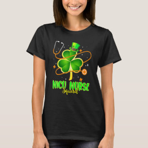 T-shirt Funny Stethoscope Shamrock Nicu Nurse St Patrick S