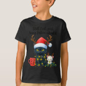 T-shirt Funny Still Evil Just Being Festive About It Cat C (Devant)