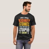 T-shirt Funny Stones du rein Chirurgie Survivant Récupérat (Devant entier)