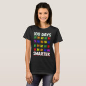 T-shirt Funny Students Kids 100 Days Smarter 100 Days Of S (Devant entier)