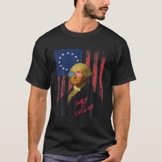 T-shirt Funny Suck It England 4 juillet George Washingto
