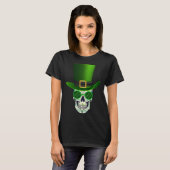 T-shirt Funny Sugar Skull Saint Patricks Day of Dead (Devant entier)