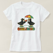 T-shirt Funny Summer Goose, Geese Around Cute Vacation (Design devant)