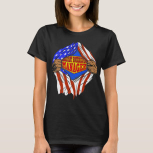T-shirt Funny Super Assistant Gestionnaire de ménage Hero 
