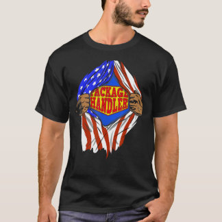 T-shirt Funny Super Package Handler Héros Job