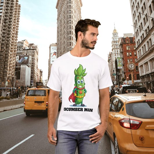 T-shirt Funny Superhero Cucumber Pickman