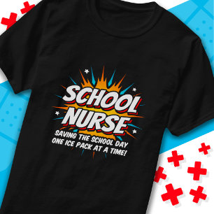 T-shirt Funny Superhero École infirmière appréciation