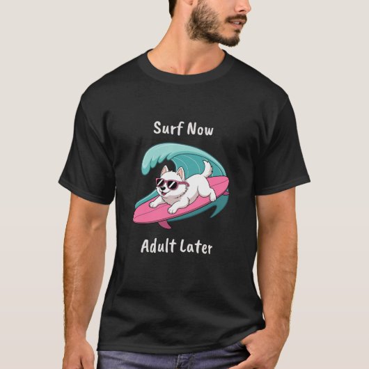 T-shirt Funny Surfing Apparel (Devant)