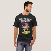 T-shirt Funny Surfing Gnome Vacation Mode Surf activé (Devant entier)
