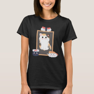 T-shirt Funny Sushi Aime Cute Cat Kawaii