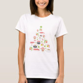 T-shirt Funny Sushi Lovers Christmas Tree Ajouter un texte (Devant)