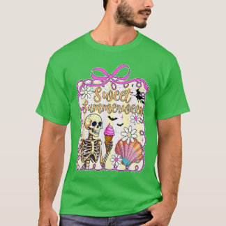 T-shirt Funny Sweet Summerween Cute Spooky Summer Hallowee