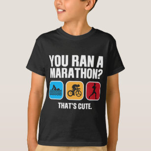 T-shirt Funny Swim Bike Run Triathlon Hommes Femmes Triath