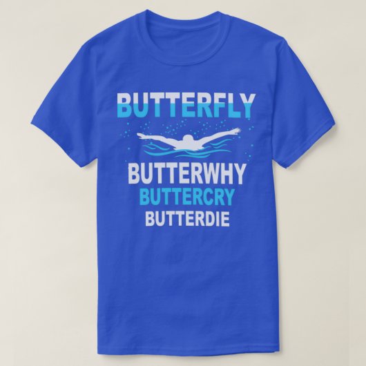 T-shirt Funny Swim Papillon Brise Baignade belle conceptio (Design devant)