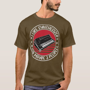 T-shirt Funny Synthétiseur Analogique Dire Musique Studio
