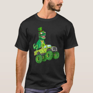 T-shirt Funny T Rex Dinosaur Monster Camion Garçons Enfant