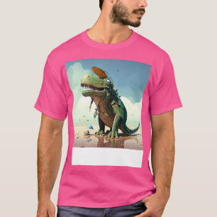 T-shirt Funny T Rex Im Instoppable dans un hôtel vintage r