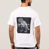 T-shirt Funny T-Rex Never Skip Arm Day Gym Tee (Dos)