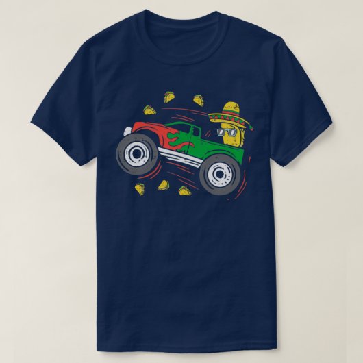 T-shirt Funny Taco Conduit Monster Camion 2 (Design devant)