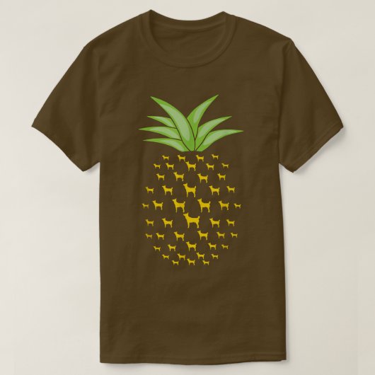 T-shirt Funny Tahltan Bear Dog Ananas Pineapple  (Design devant)