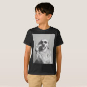 T-shirt Funny Tail Dog Golden Retriever With Sungles Marti (Devant entier)