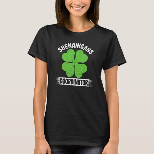 T-shirt Funny Teacher St Patrick's Day Irish Shenanigans C (Devant)