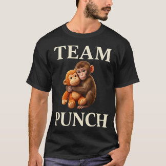 T-shirt Funny Team Punch Cute Monkey Sarcastic Meme
