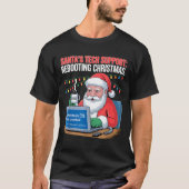 T-shirt Funny Tech Santa Support Rebooting s (Devant)