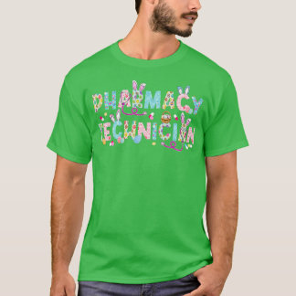 T-shirt Funny Technicien en pharmacie Bunny Pharmaciste Ha