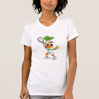 T-shirt Funny Tennis Carrot – Playful Sports Humor