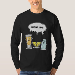 T-shirt Funny Tequila Lemon Salt Group Hug Friends Cadeau