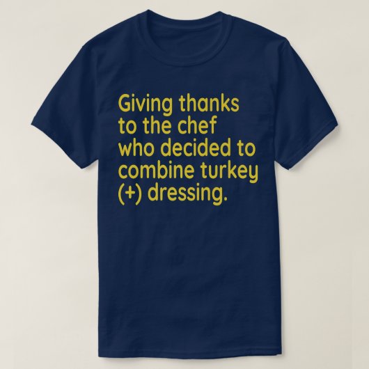 T-shirt Funny Thanksgiving (Design devant)