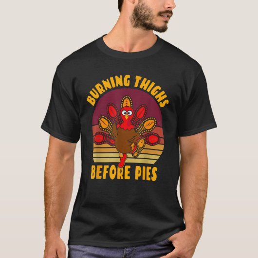 T-shirt Funny Thanksgiving Day 5k 10k Trot Run Runner Coût (Devant)