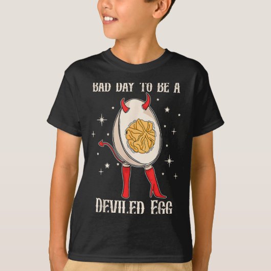 T-shirt Funny Thanksgiving Dinner Bad Day To Be A Deviled (Devant)
