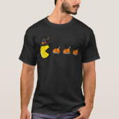 T-shirt Funny Thanksgiving Gamer Turkey Pacman Shirt (Devant)