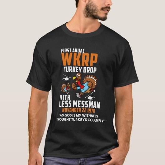 T-shirt Funny Thanksgiving Premier Turc annuel WKRP (Devant)