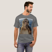 T-shirt Funny Thinking Monkey Meme Curious Ape Brainrot Gi (Devant entier)