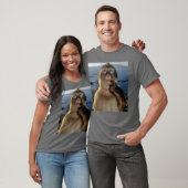 T-shirt Funny Thinking Monkey Meme Curious Ape Brainrot Gi (Unisexe)