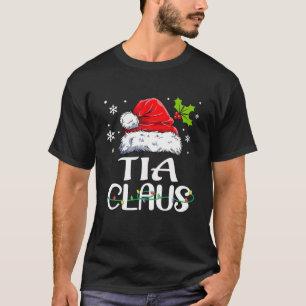 T-shirt Funny Tia Claus Pyjamas de Noël Père Noël