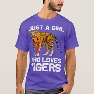 T-shirt Funny Tiger Girl Design Enfants Femmes Maman Tiger