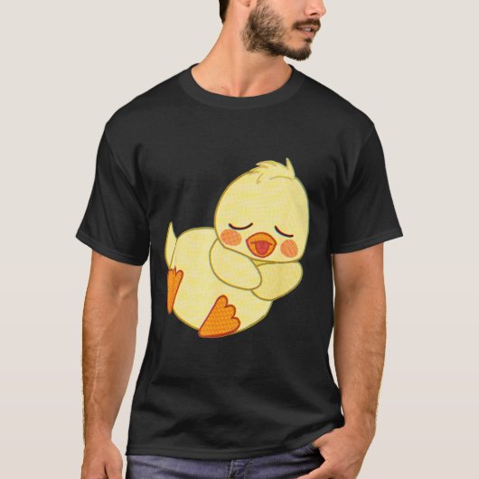 T-shirt Funny Tired As Duck I Love Cute Ducklings Quote Gi (Devant)