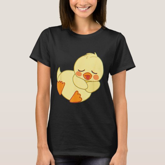 T-shirt Funny Tired As Duck I Love Cute Ducklings Quote Gi (Devant)