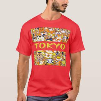 T-shirt Funny Tokyo Japan Cute Kawaii Japanese Anime Cat S