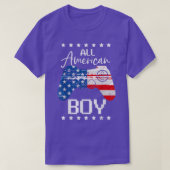 T-shirt Funny Tous les garçons américains 4th juillet Son  (Design devant)